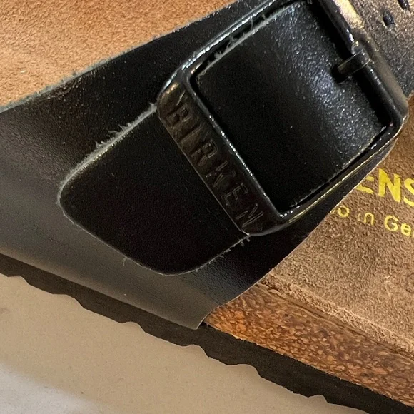 Birkenstock Gizeh Birko-Flor Slide Black Sandals size 37 EU/ 6.5 US - Picture 4 of 15